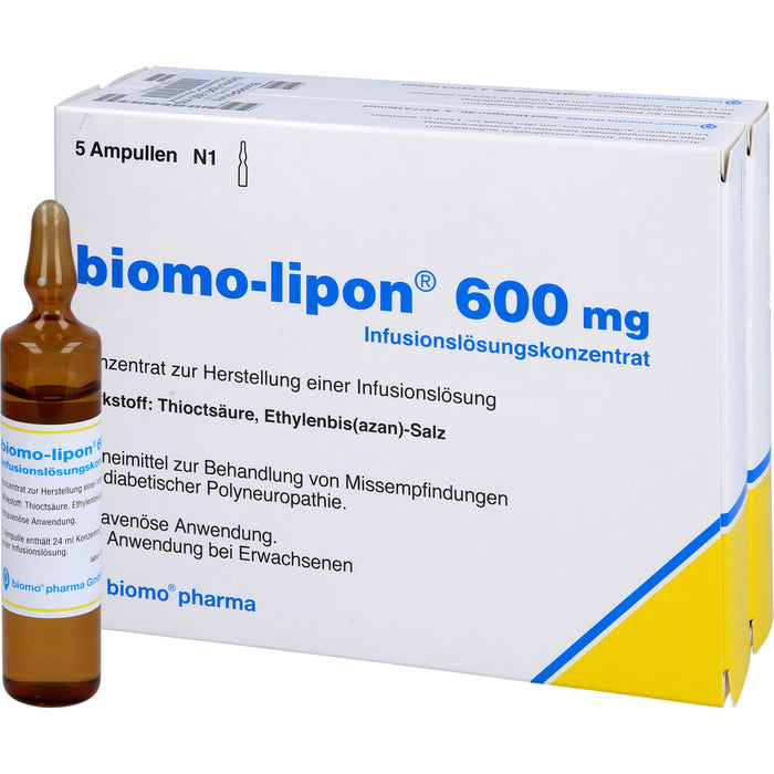Biomo-lipon 600 mg Infusionslösungskonzentrat, 10 pc Ampoules