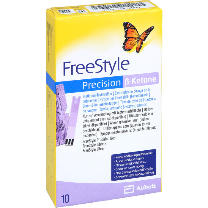 FreeStyle Precision ß Ketone Blutketon Teststreifen, 10 St. Teststreifen