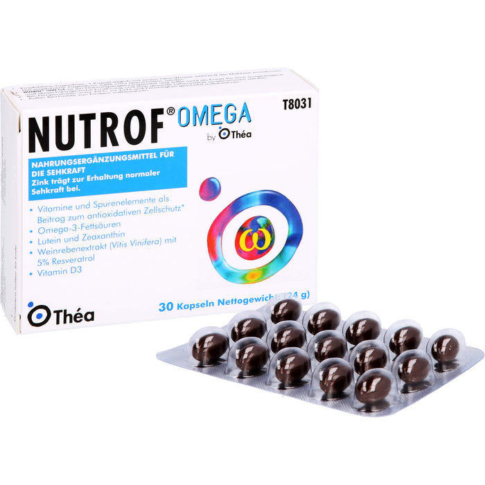Nutrof Omega Kapseln zur Erhaltung der normalen Sehfunktion, 30 pcs. Capsules
