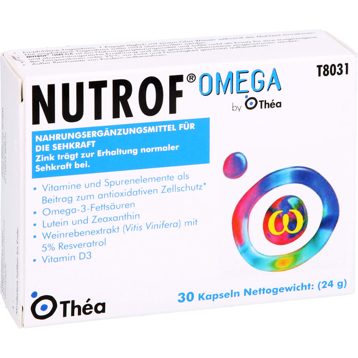 Nutrof Omega Kapseln zur Erhaltung der normalen Sehfunktion, 30 pcs. Capsules