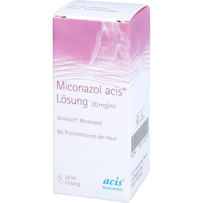 Miconazol acis  Lösung, 20 mg/ml Lösung zur Anwendung auf der Haut, 20 ml Solution