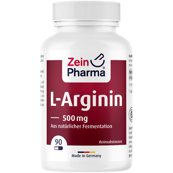 ZeinPharma L-Arginin 500 mg Kapseln, 90 pc Capsules