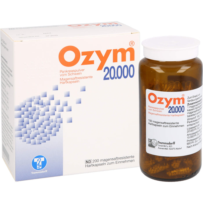 Ozym  20 000, magensaftresistente Hartkapseln, 200 pc Capsules