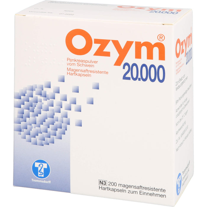 Ozym 20 000, magensaftresistente Hartkapseln, 200 pcs. Capsules