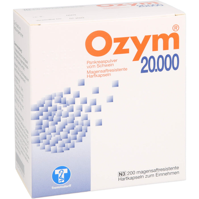 Ozym  20 000, magensaftresistente Hartkapseln, 200 pc Capsules