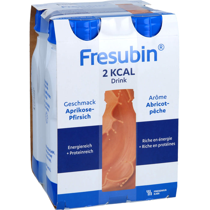 Fresubin 2 kcal Drink Aprikose-Pfirsich Trinkflaschen, 800 ml Solution