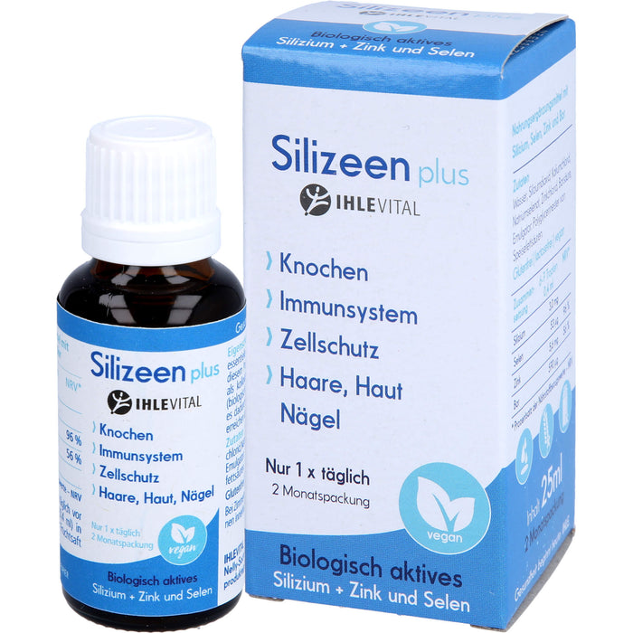 Ihle Vital Silizeen Plus Tropfen für Knochen, Immunystem, Zellschutz und Schilddrüse, 25 ml Solution