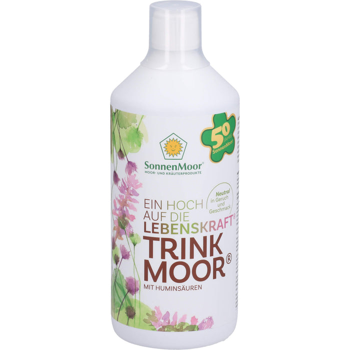 SonnenMoor Trinkmoor zur Unterstützung des Säure-Basen-Haushalts, des Immunsystems sowie Magen und Darm, 1000 ml Lösung