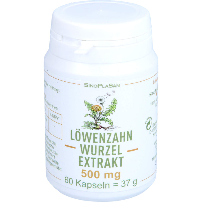 SinoPlaSan Löwenzahnwurzel-Extrakt 500 mg Kapseln, 60 St. Kapseln