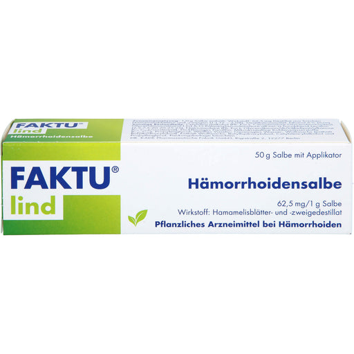 Faktu lind Hämorrhoidensalbe bei Hämorrhoidalleiden im Anfangsstadium, 50 g Salbe