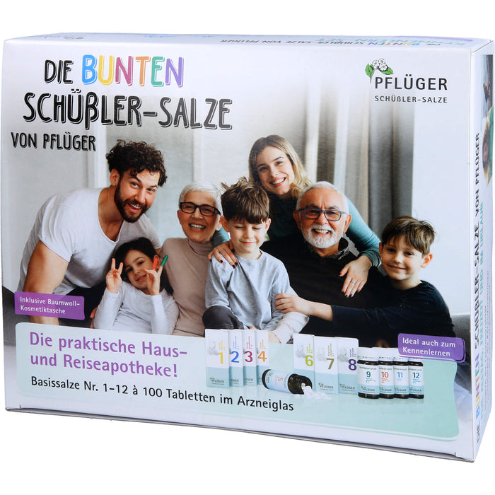 Pflüger Biochemie Haus-und Reiseapotheke Basissalze Nr. 1-12 Tabletten, 1200 pc Tablettes