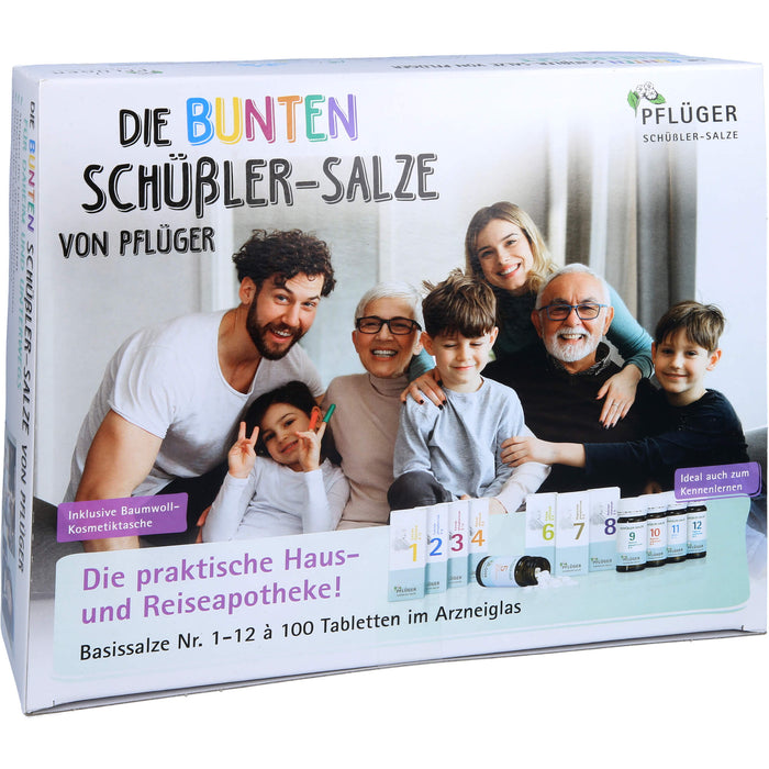 Pflüger Biochemie Haus-und Reiseapotheke Basissalze Nr. 1-12 Tabletten, 1200 pc Tablettes