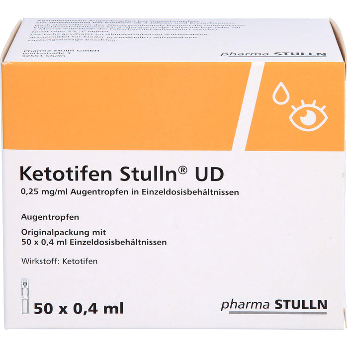 Ketotifen Stulln UD Augentropfen bei allergischer Konjuktivitis, 50 St. Einzeldosisbehältnisse