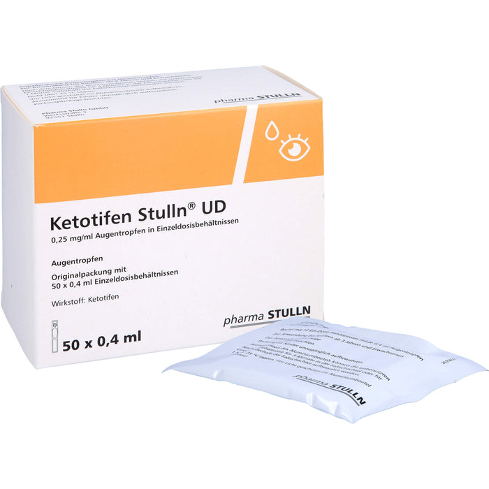 Ketotifen Stulln UD Augentropfen bei allergischer Konjuktivitis, 50 pcs. Single dose containers