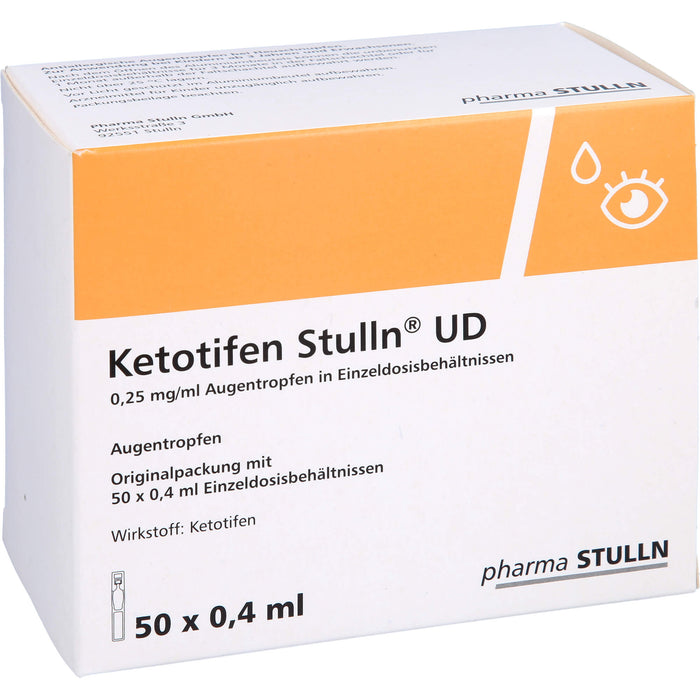 Ketotifen Stulln UD Augentropfen bei allergischer Konjuktivitis, 50 pcs. Single dose containers