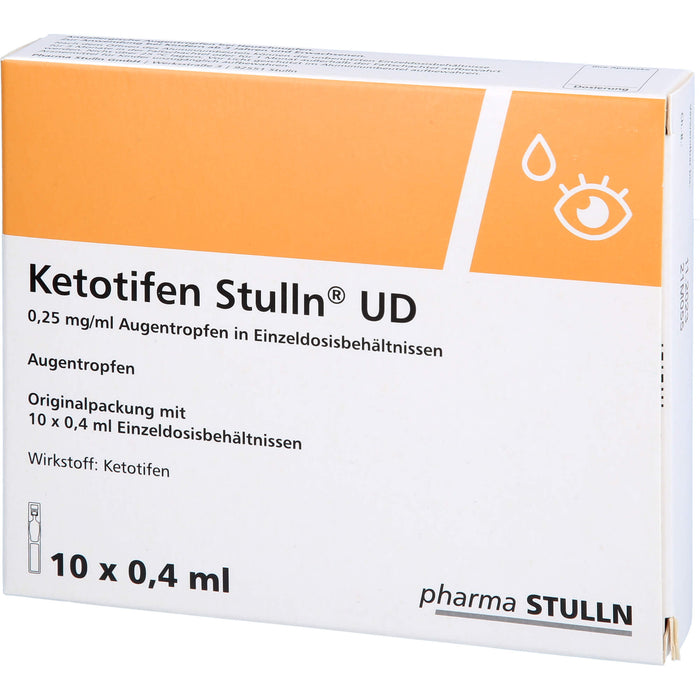 Ketotifen Stulln UD Augentropfen bei allergischer Konjunktivitis, 10 pc Pipettes à dose unique