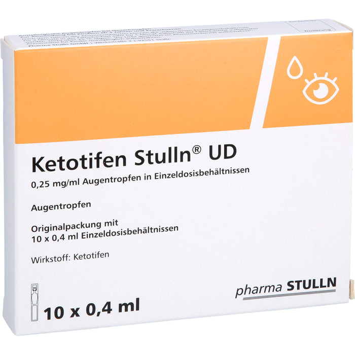 Ketotifen Stulln UD Augentropfen bei allergischer Konjunktivitis, 10 pc Pipettes à dose unique