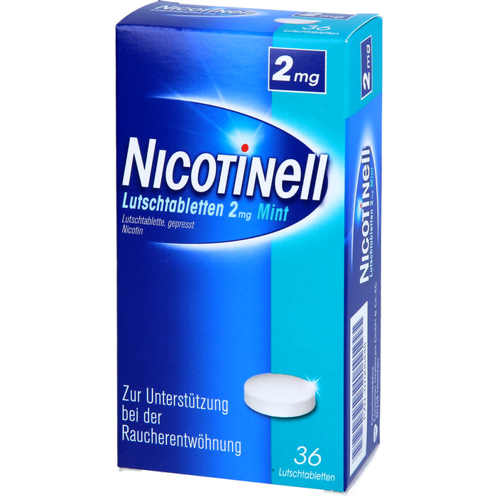 Nicotinell Lutschtabletten 2 mg Mint zur Raucherentwöhnung, 36 pcs. Tablets
