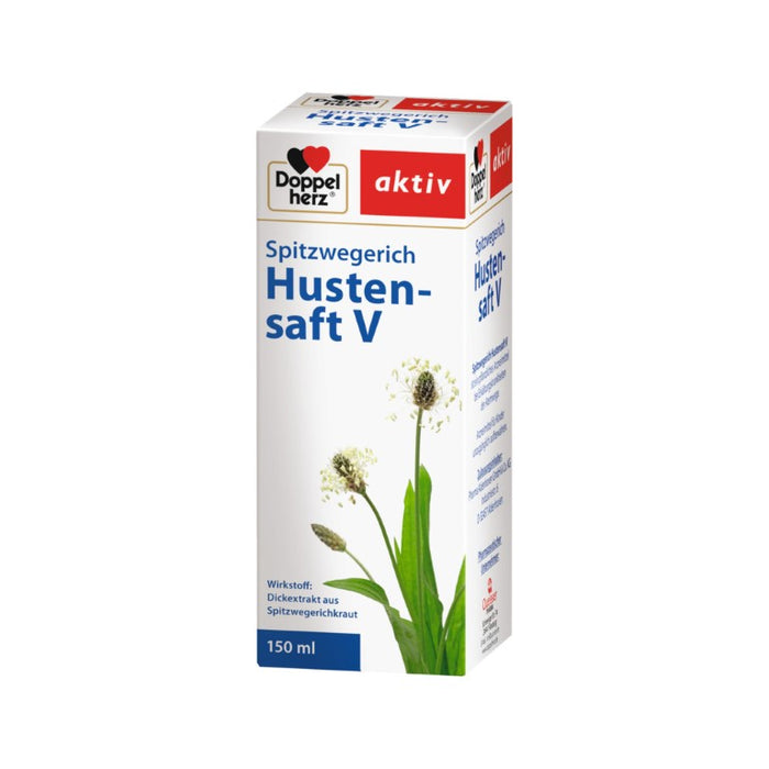 Doppelherz aktiv Spitzwegerich Hustensaft V, 150 ml Lösung