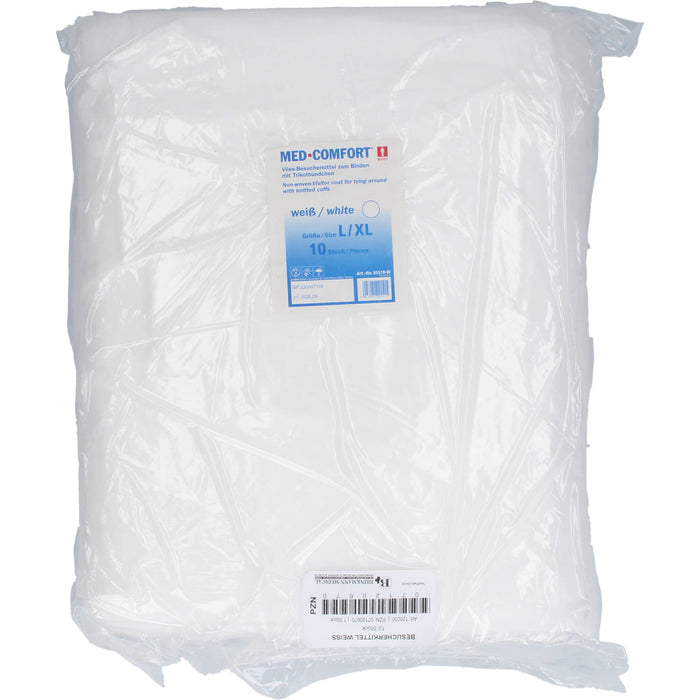 Besucherkittel weiß, 10 St