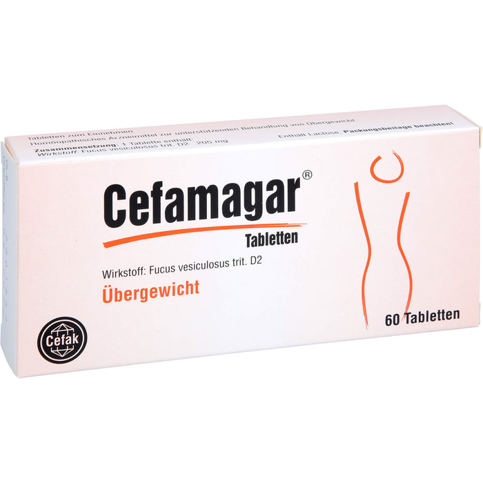 Cefamagar Tabletten bei Übergewicht, 60 St. Tabletten