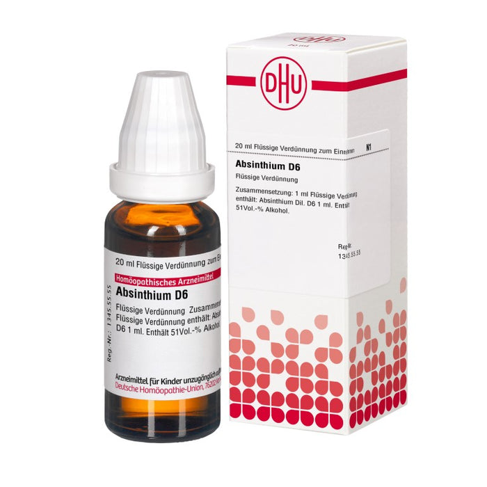 DHU Absinthium D6 Dilution, 20 ml Solution
