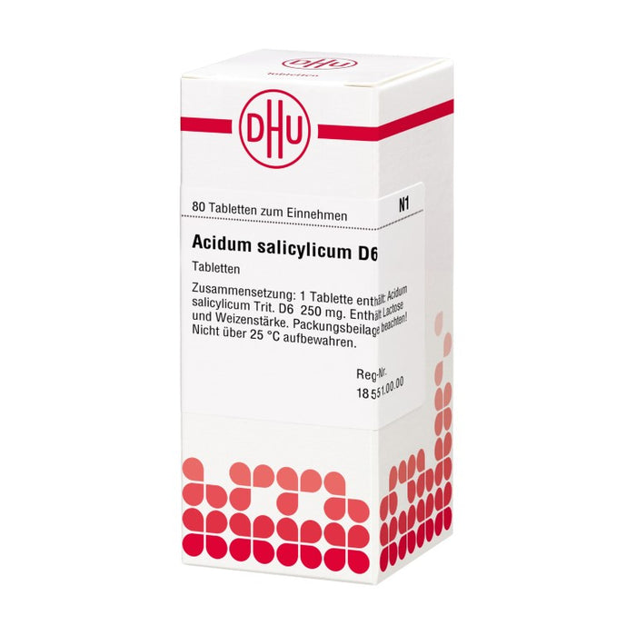 DHU Acidum salicylicum D6 Tabletten, 80 pc Tablettes
