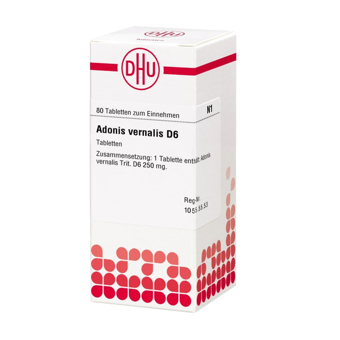Adonis vernalis D6 DHU Tabletten, 80 pcs. Tablets