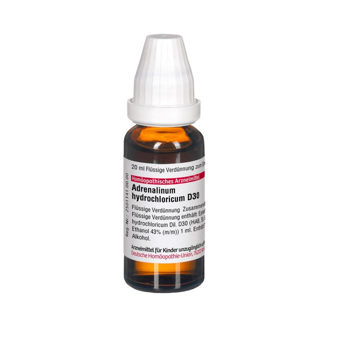 DHU Adrenalinum hydrochloricum D30 Dilution, 20 ml Solution
