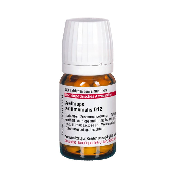 Aethiops antimonialis D12 DHU Tabletten, 80 pcs. Tablets