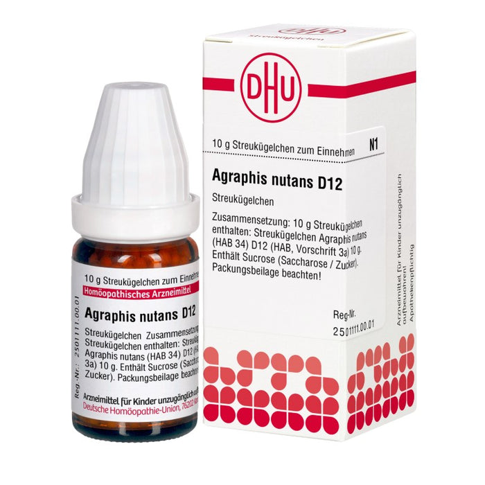 Agraphis nutans D12 DHU Globuli, 10 g Globules