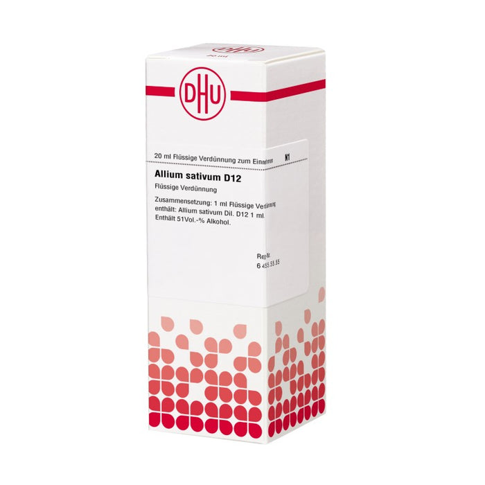 Allium sativum D12 DHU Dilution, 20 ml Solution