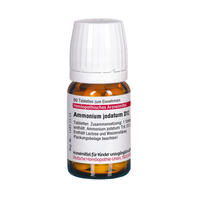 Ammonium jodatum D12 DHU Tabletten, 80 pc Tablettes