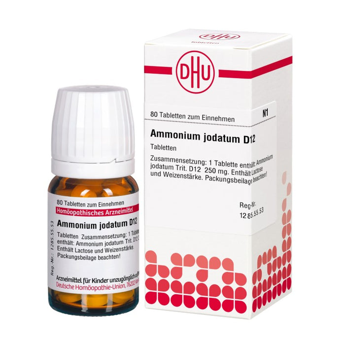 Ammonium jodatum D12 DHU Tabletten, 80 pc Tablettes
