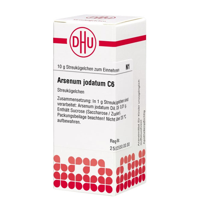 Arsenum jodatum C6 DHU Globuli, 10 g Globules