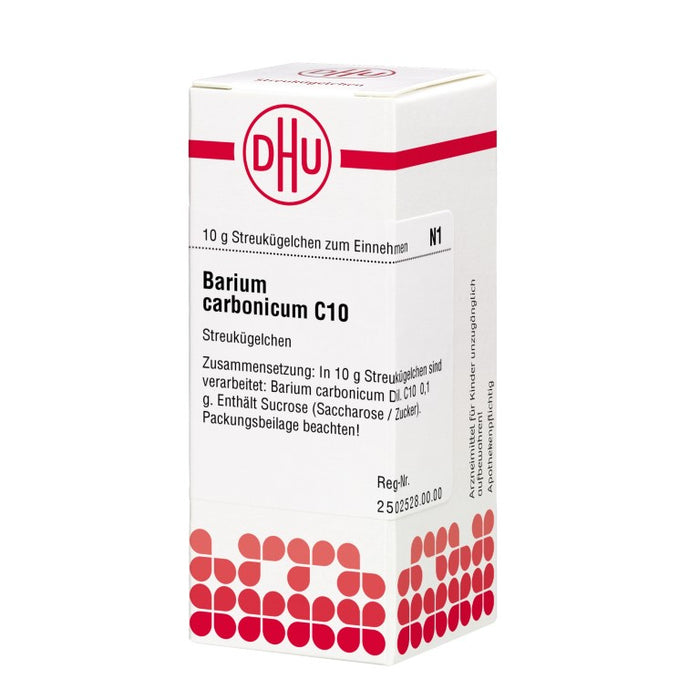 Barium carbonicum C10 DHU Globuli, 10 g Globules