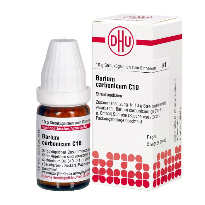Barium carbonicum C10 DHU Globuli, 10 g Globules
