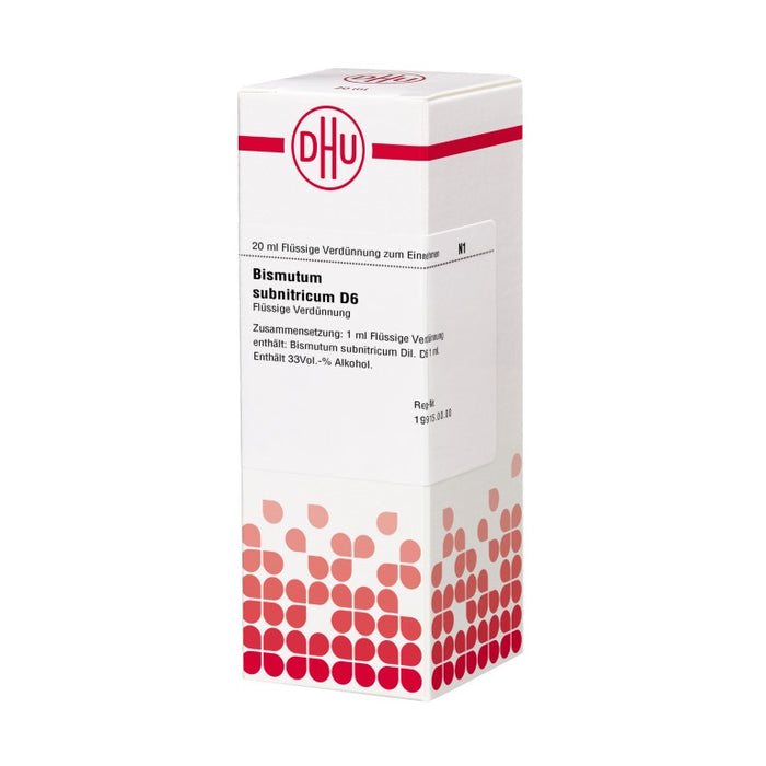 Bismutum subnitricum D6 DHU Dilution, 20 ml Solution
