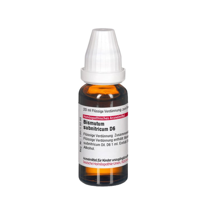 Bismutum subnitricum D6 DHU Dilution, 20 ml Solution