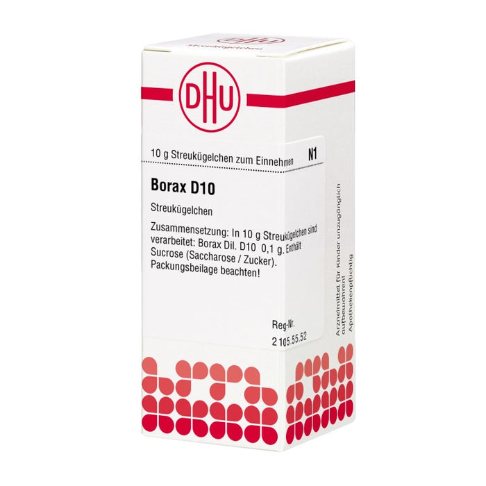 Borax D10 DHU Globuli, 10 g Globules