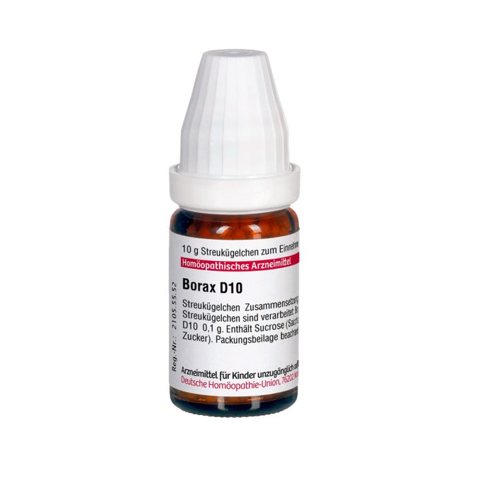 Borax D10 DHU Globuli, 10 g Globules