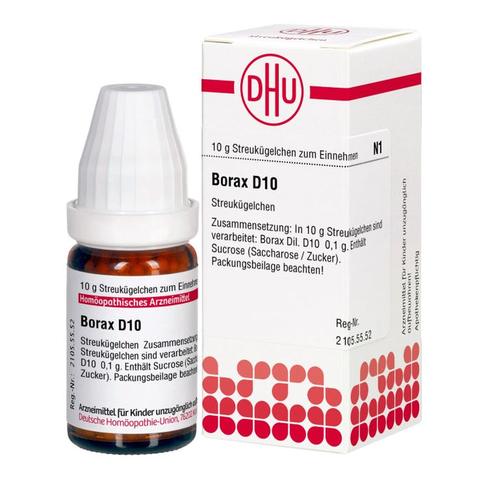 Borax D10 DHU Globuli, 10 g Globules