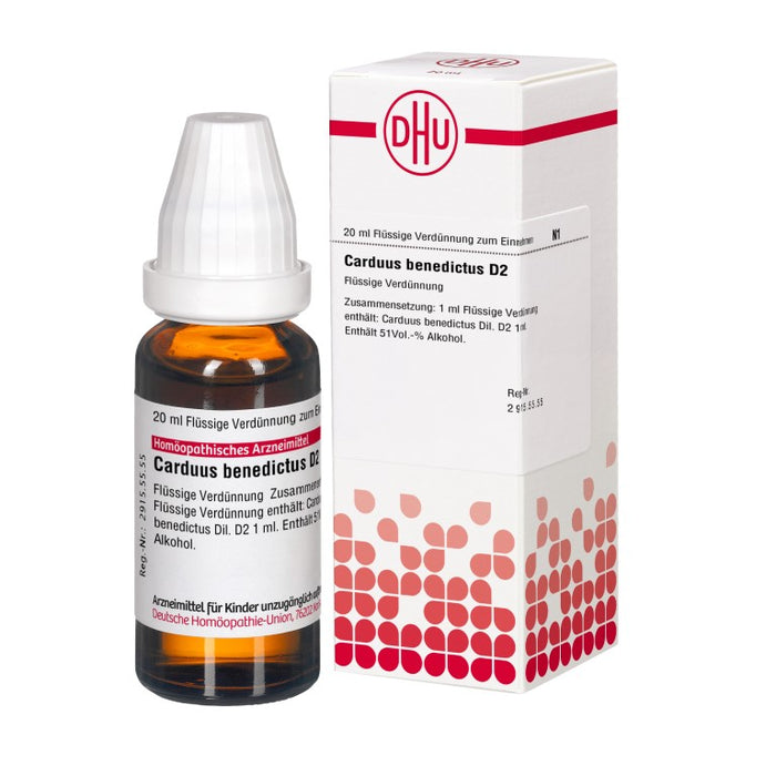 DHU Carduus benedictus D2 Dilution, 20 ml Solution