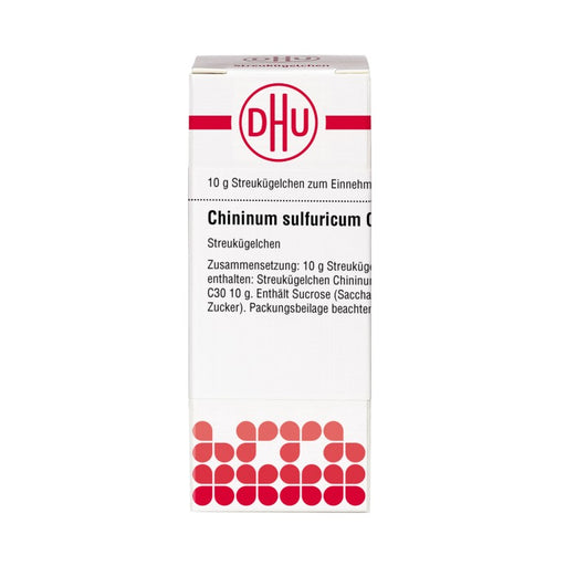 Chininum sulfuricum C30 DHU Globuli, 10 g Globuli
