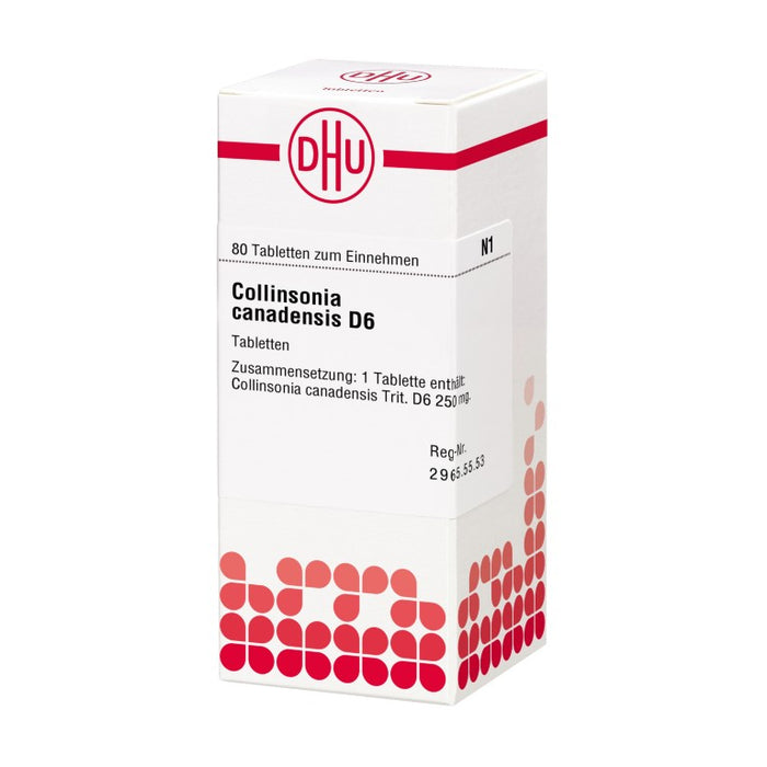 Collinsonia canadensis D6 DHU Tabletten, 80 pc Tablettes
