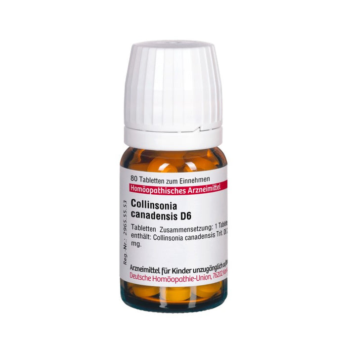 Collinsonia canadensis D6 DHU Tabletten, 80 pc Tablettes