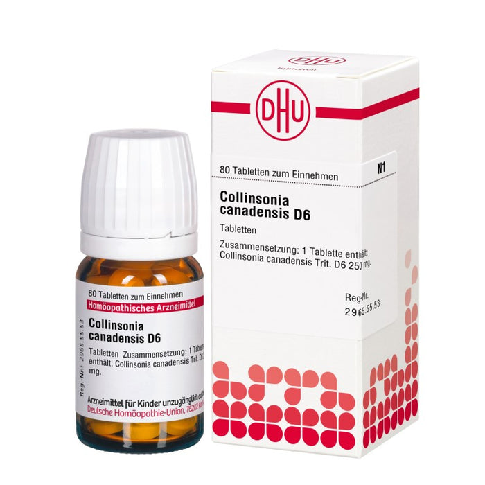 Collinsonia canadensis D6 DHU Tabletten, 80 pc Tablettes