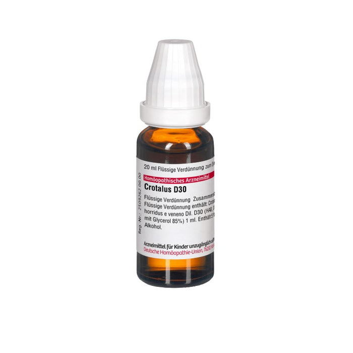 Crotalus D30 DHU Dilution, 20 ml Solution