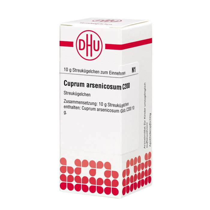 Cuprum arsenicosum C200 DHU Globuli, 10 g Globules