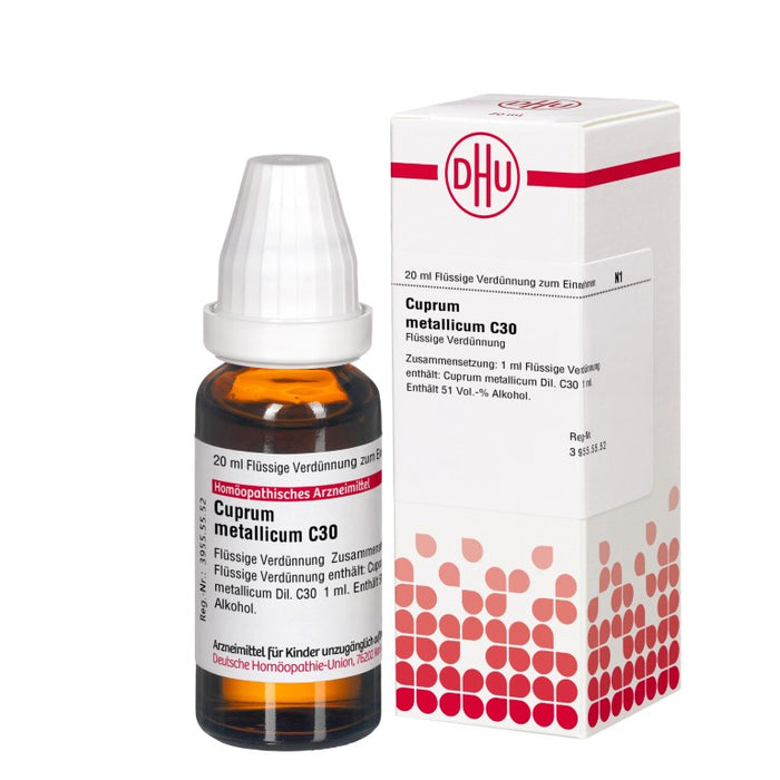 Cuprum metallicum C30 DHU Dilution, 20 ml Solution